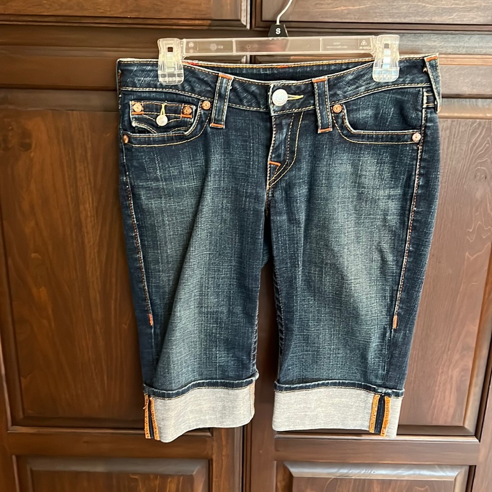 True Religion Sophie Bermuda Shorts Size 28